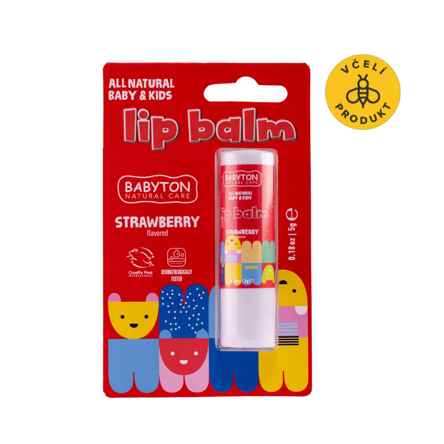 901827 Balzám dětský na rty Jahoda 5 g BABYTON-1