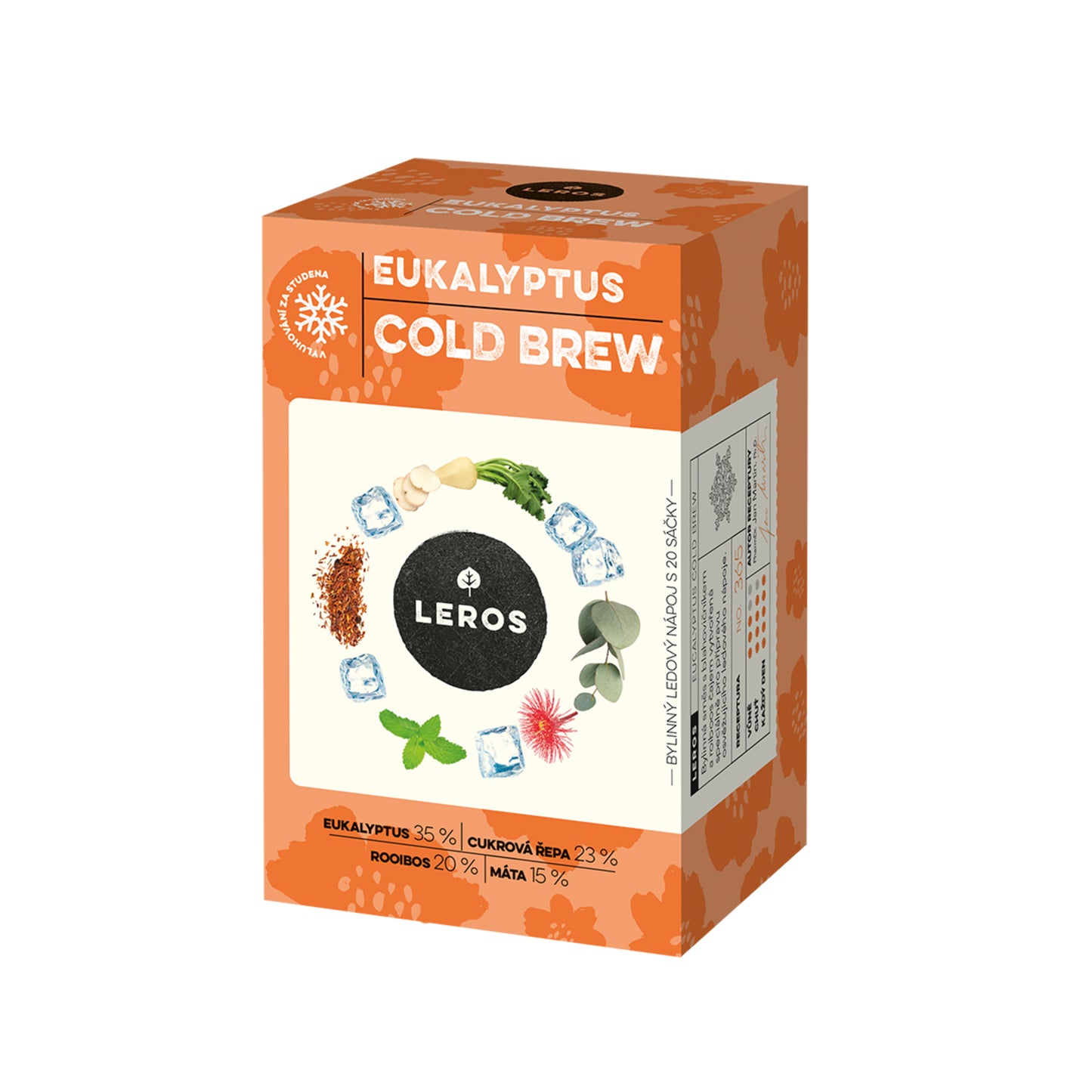 901896 Čaj směs bylinná Cold Brew Eukalyptus 20 sáčků 36 g LEROS -1