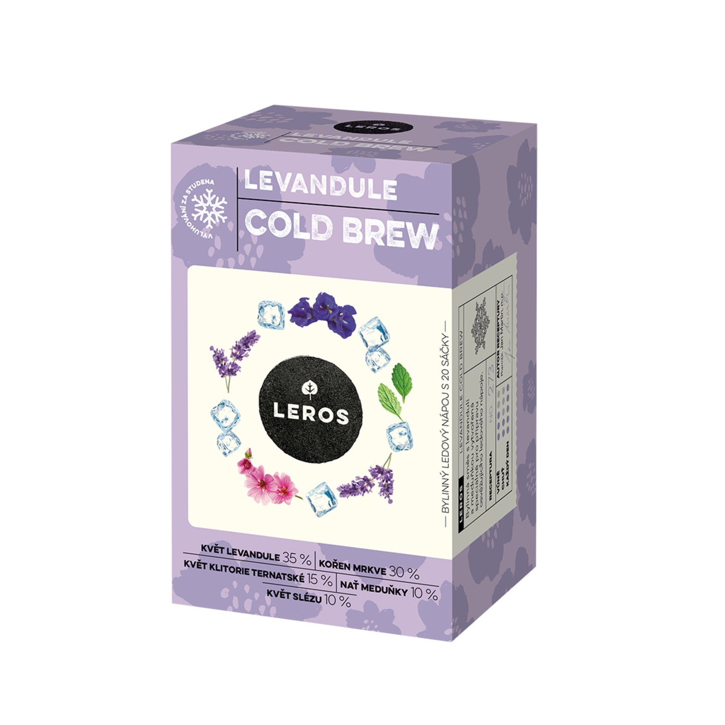 901897 Čaj směs bylinná Cold Brew Levandule 20 sáčků 24 g LEROS -1