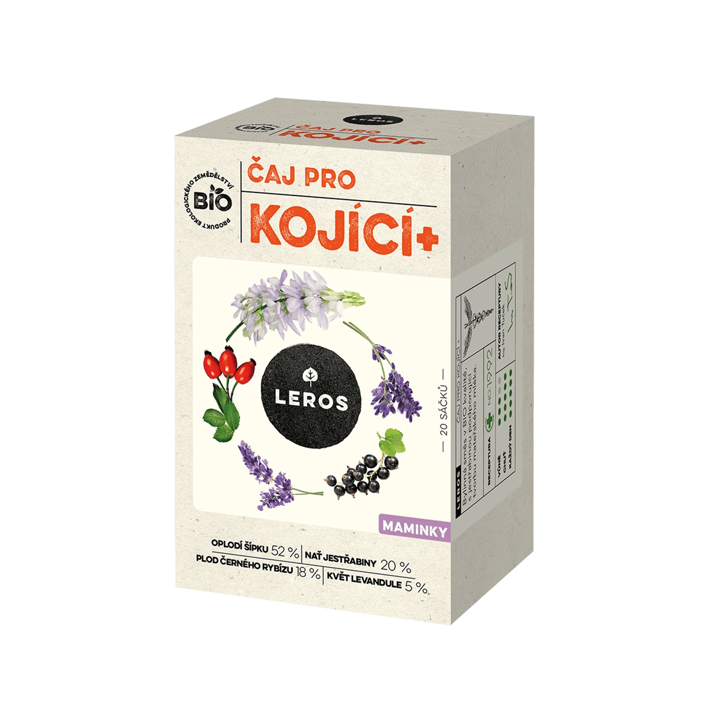 901917 Čaj pro kojící 20 sáčků 40 g BIO LEROS-1