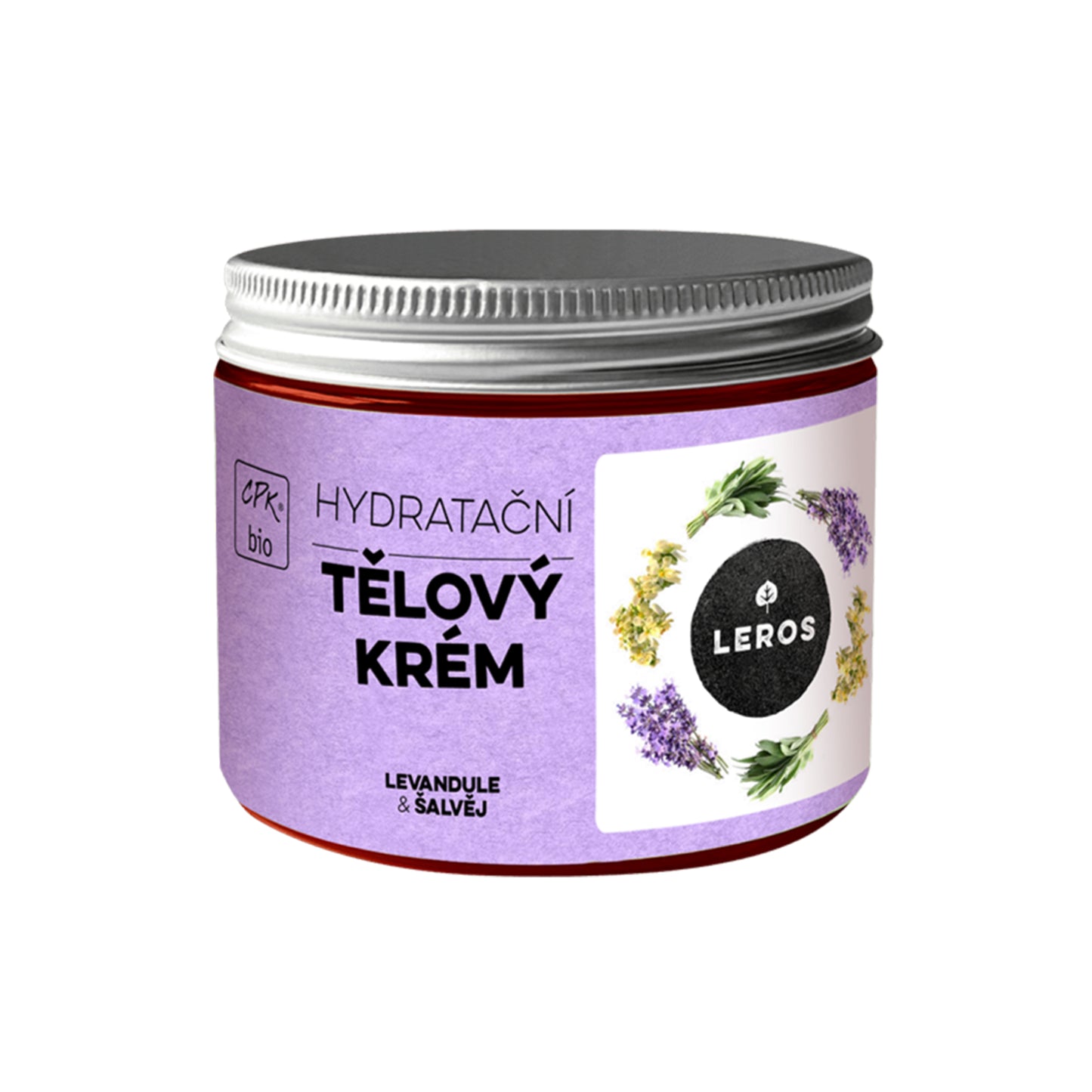 901935 Krém tělový hydratační Levandule a šalvěj 200 ml BIO LEROS-1