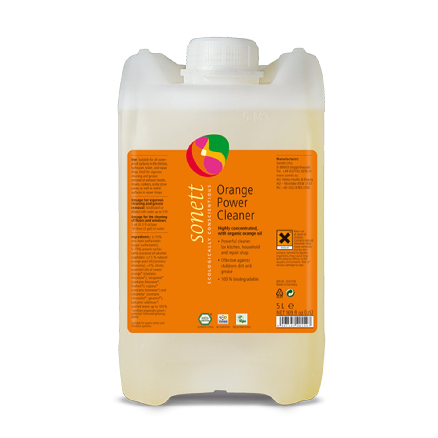 902115 Čistič intenzivní pomerančový 5 l SONETT -1