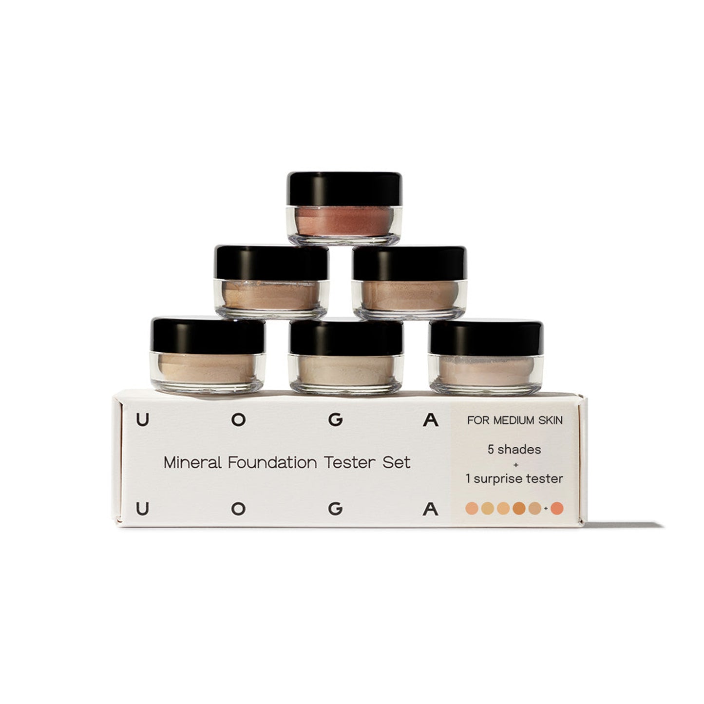 902336 Sada testerů Minerální make-up Medium 6 x 0,7 g UOGA UOGA-1