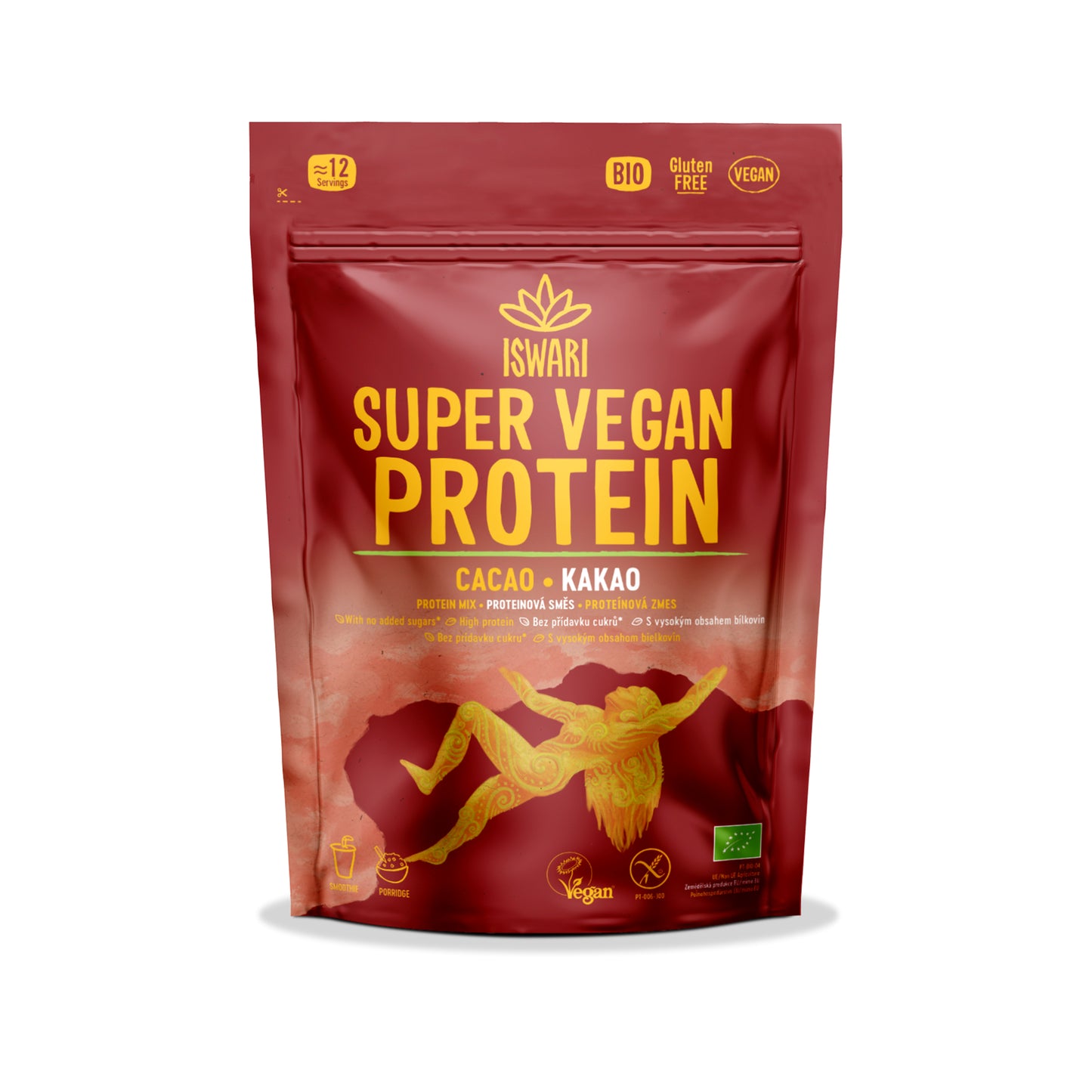 913118 Protein vegan s kakaem 250 g BIO ISWARI -1