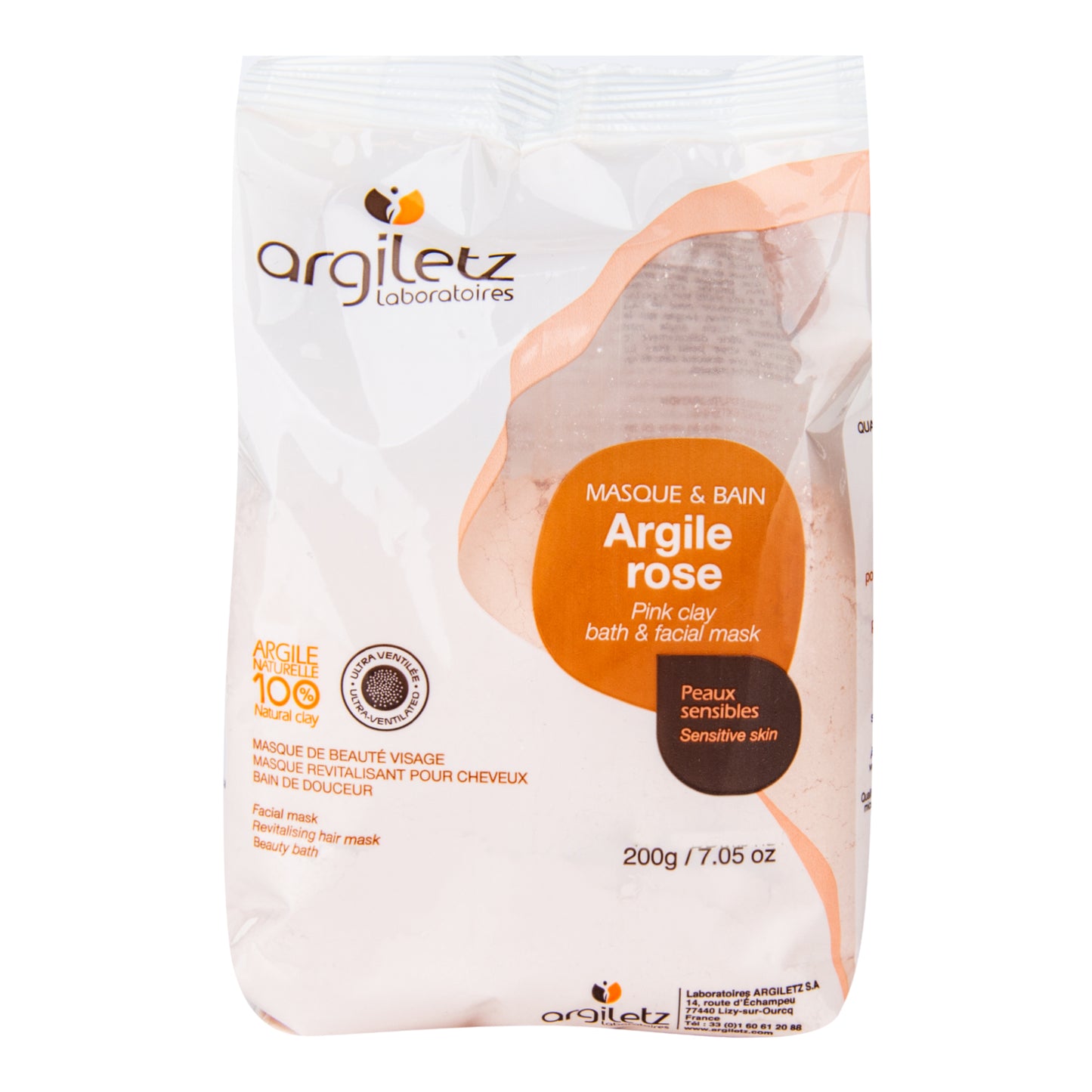 922026 Jíl růžový ultra ventilovaný maska & koupel (citlivá pleť) 200 g ARGILETZ-3