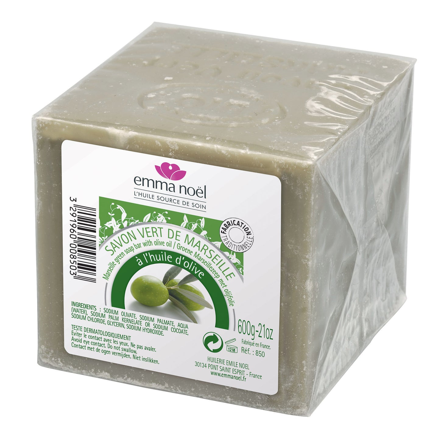 941195 Mýdlo Marseille zelené 600 g EMMA NOËL-1