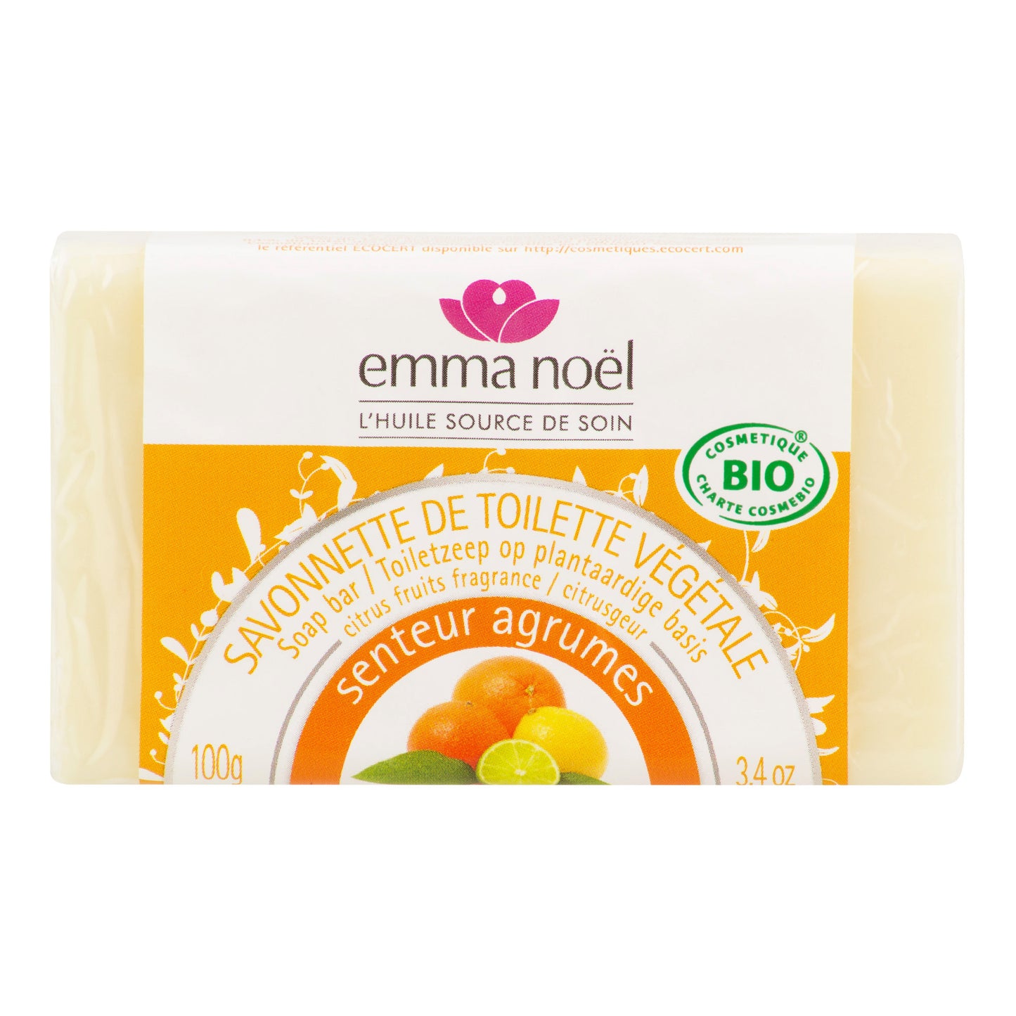 941256 Mýdlo rostlinné citrus 100 g BIO   EMMA NOËL-1