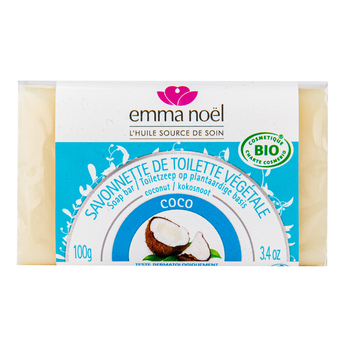 941315 Mýdlo rostlinné kokos 100 g BIO EMMA NOËL-3