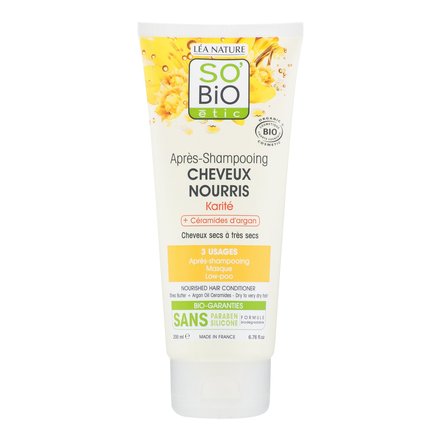942352 Kondicionér pro suché vlasy s karité a arganovými ceramidy 200 ml BIO SO´BIO-1