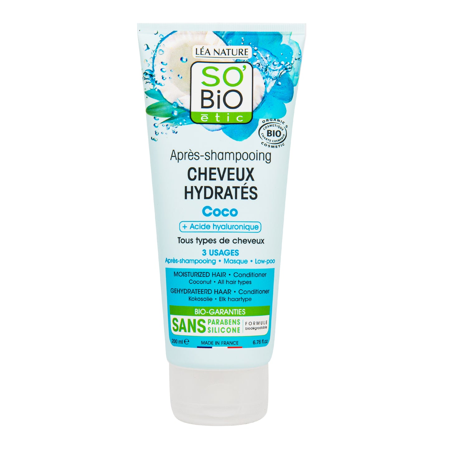 942367 Kondicionér hydratační kokos a kyselina hyaluronová 200 ml BIO SO’BIO étic-1