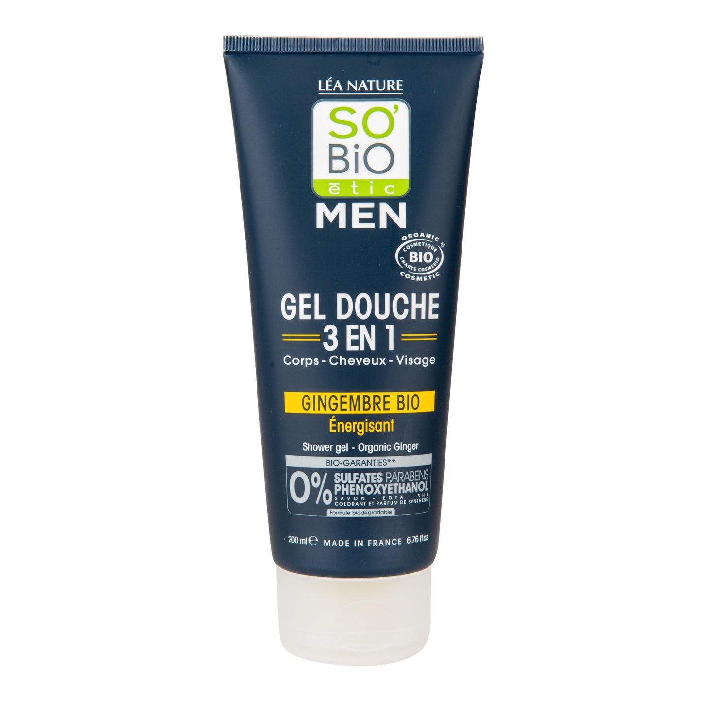 942393 Gel sprchový MEN 3v1 energetizující zázvor 200 ml BIO SO’BiO étic-1
