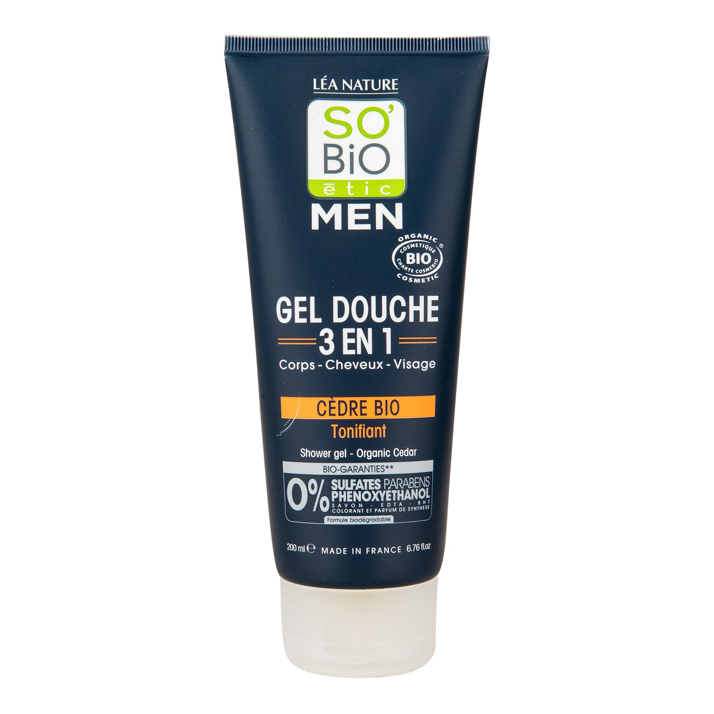 942394 Gel sprchový MEN 3v1 tonizující cedr 200 ml BIO SO’BiO étic-1
