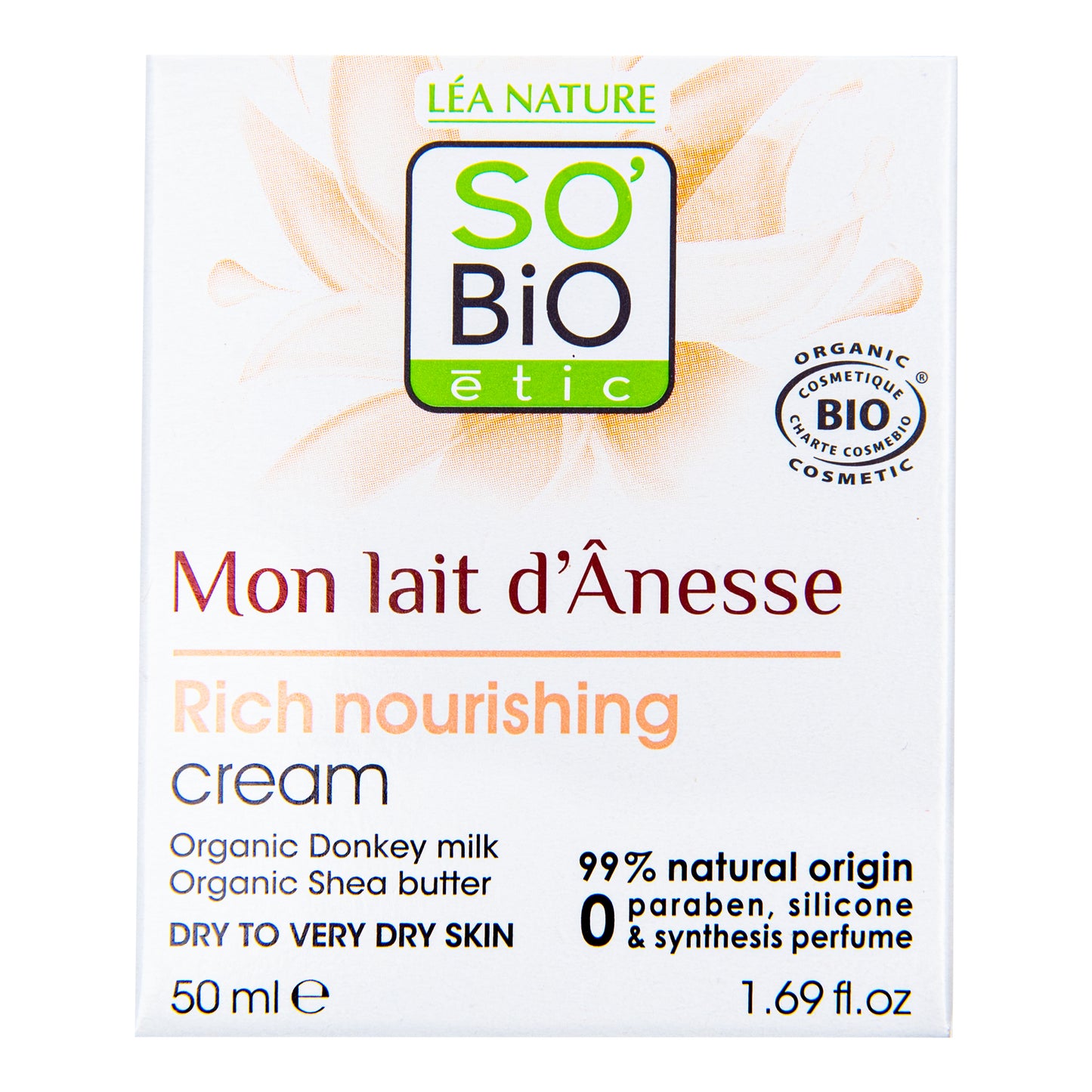 943413 Krém výživný s obsahem oslího mléka 50 ml BIO SO’BIO étic-3