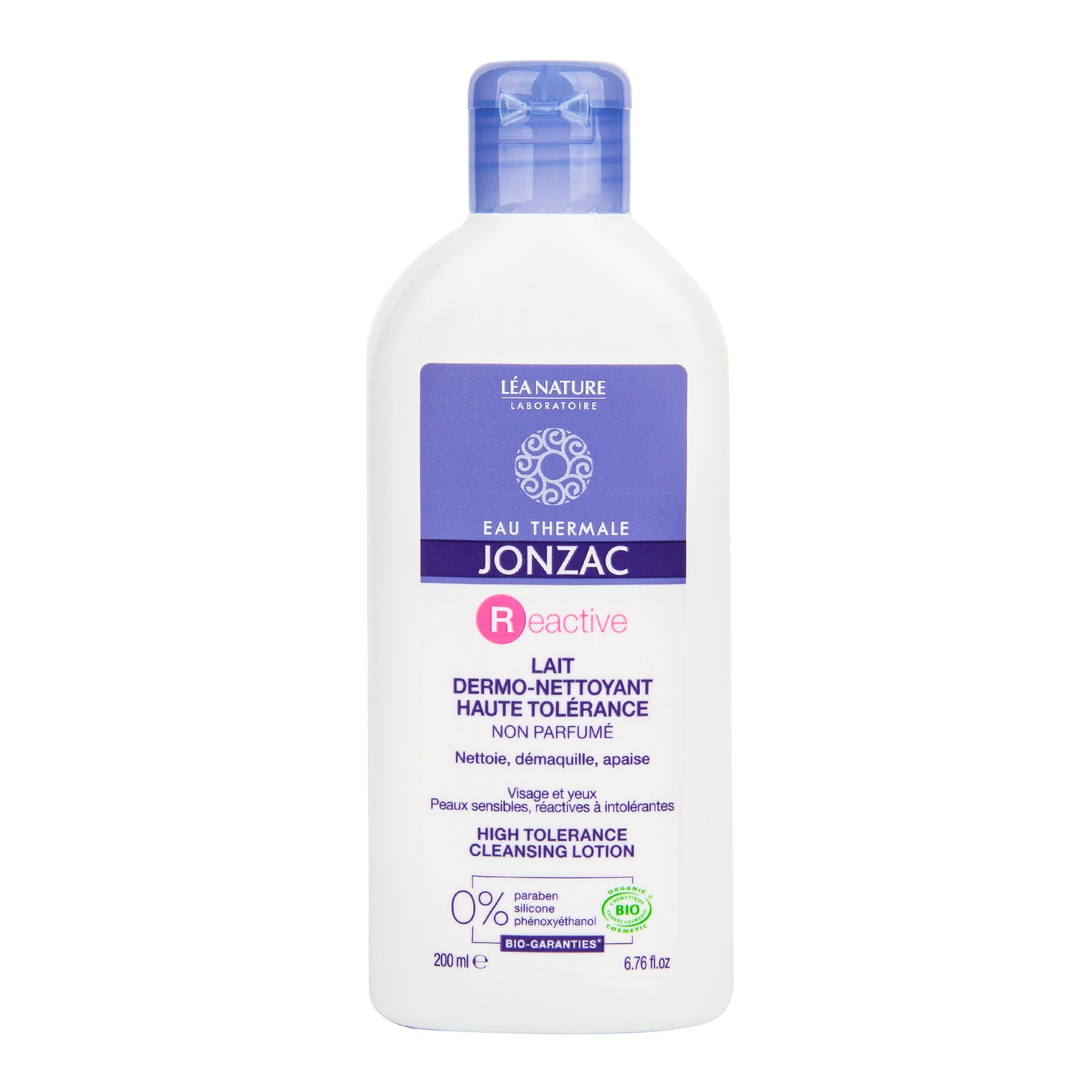 943423 Mléko dermo-čisticí pro intolerantní a reaktivní pleť REACTIVE 200 ml BIO   JONZAC-2