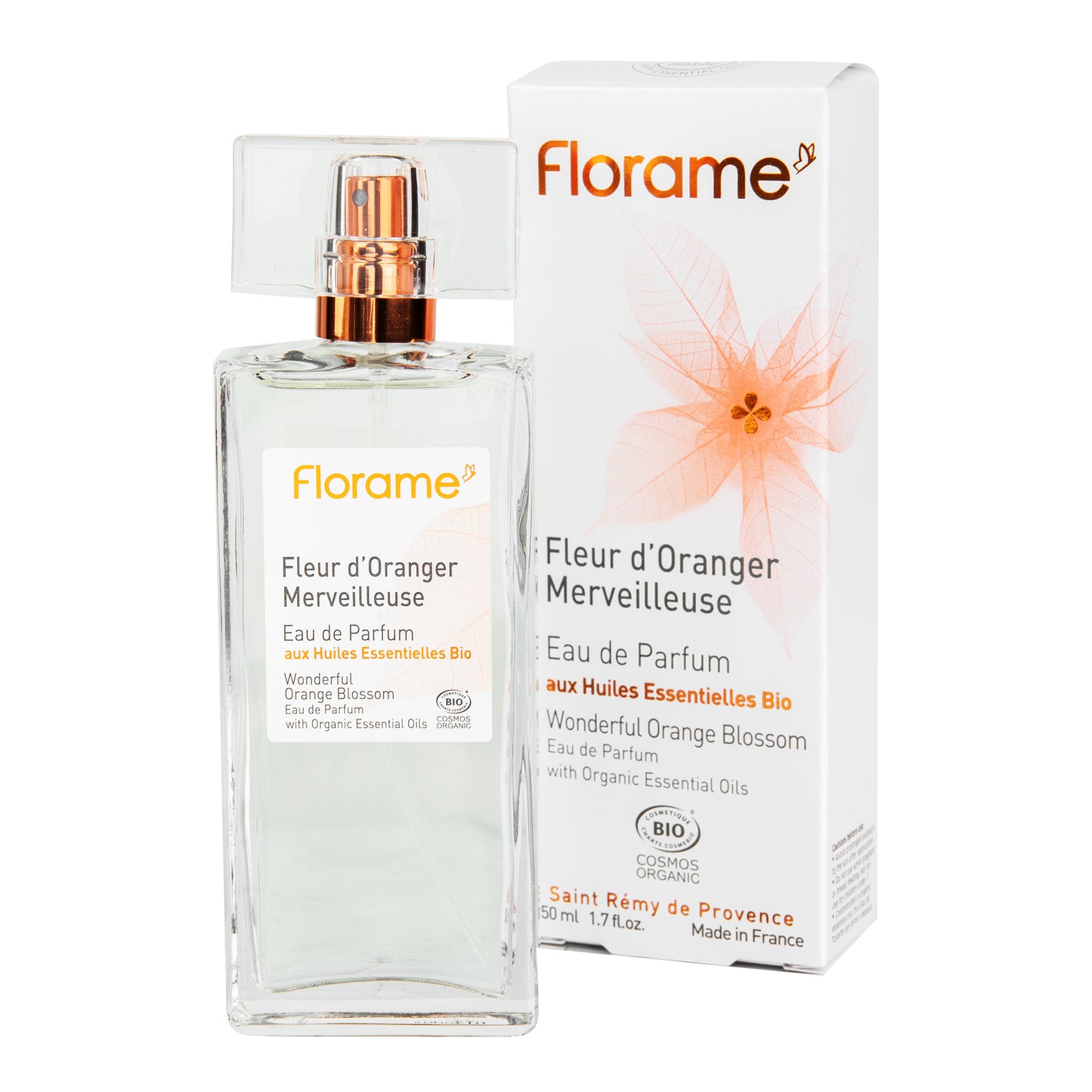 944223 Parfémová voda přírodní FLEUR D'ORANGER MERVEILLEUS — nádherný květ pomeranče 50 ml BIO FLO