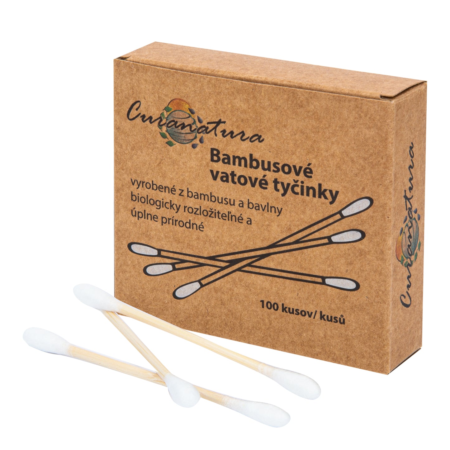 946286 Tyčinky čistící bambusové 100 kusů CURANATURA-1