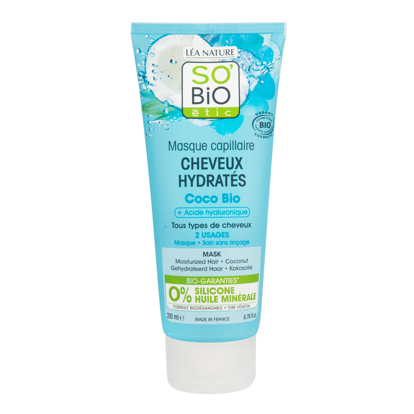 948813 Maska vlasová hydratační s kokosem a hyaluronem 200 ml BIO SO’BiO étic-1