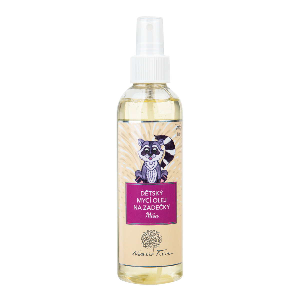 948819 Olej dětský mycí na zadečky Míša 200 ml BIO NOBILIS TILIA-1