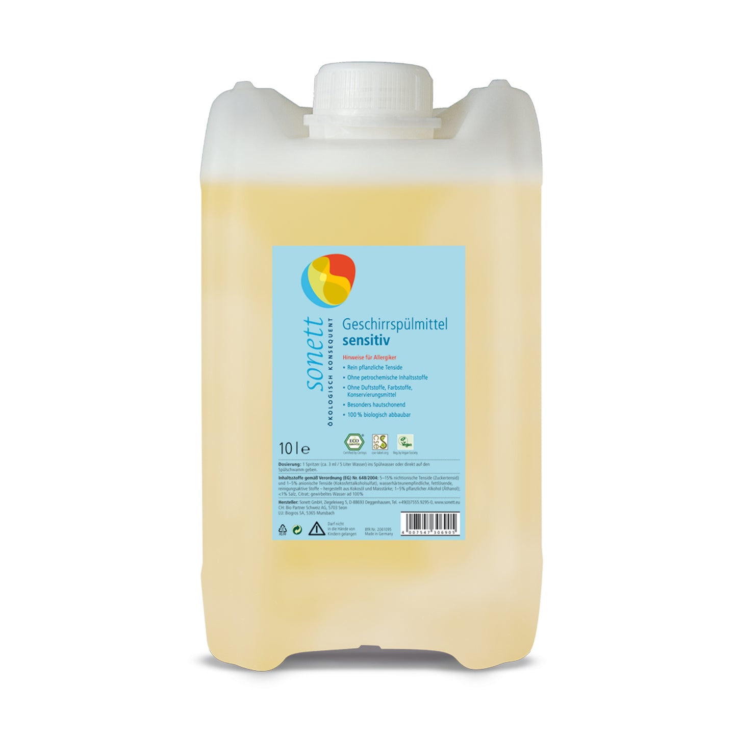 902120 Prostředek na nádobí/Univerzální čistič Sensitive 10 l SONETT -1