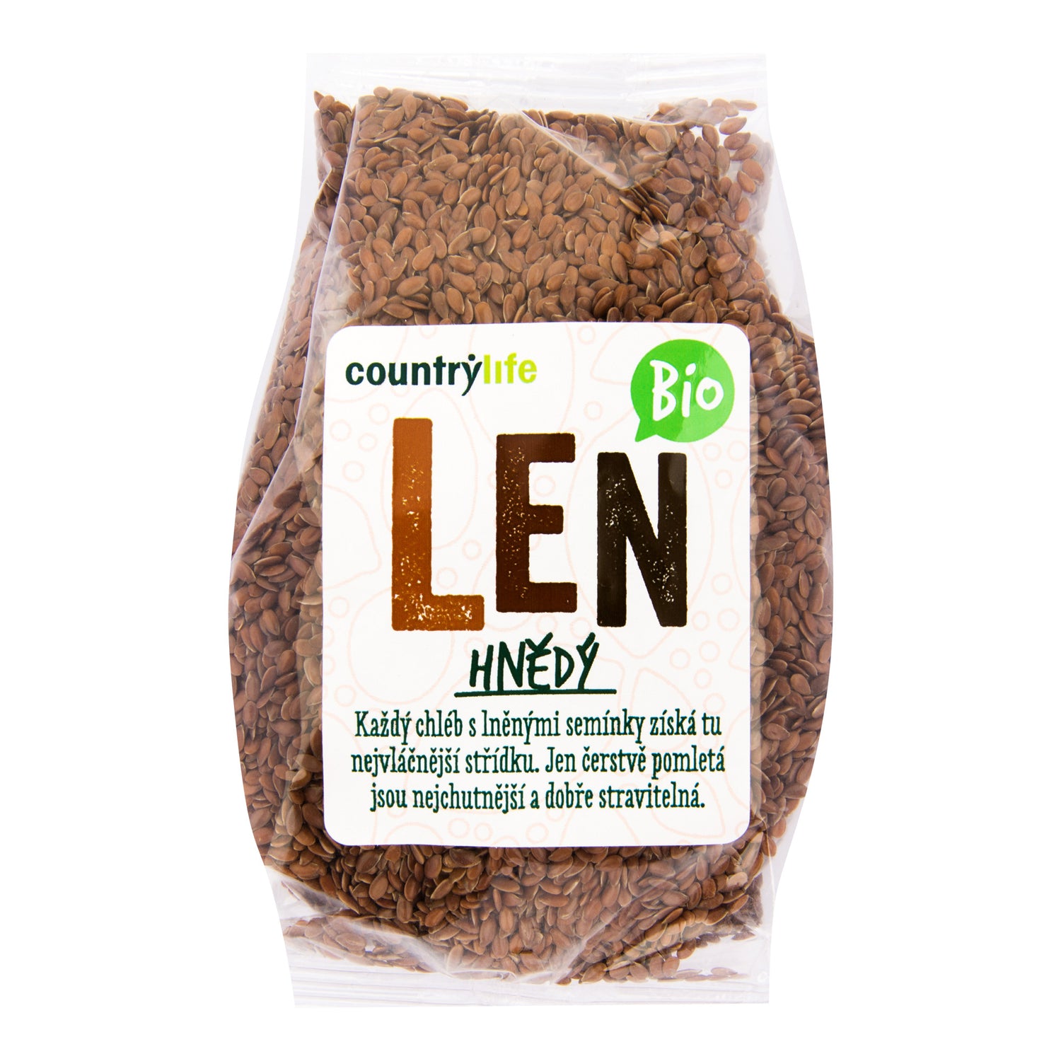 130012 Len hnědý 300 g BIO   COUNTRY LIFE-1