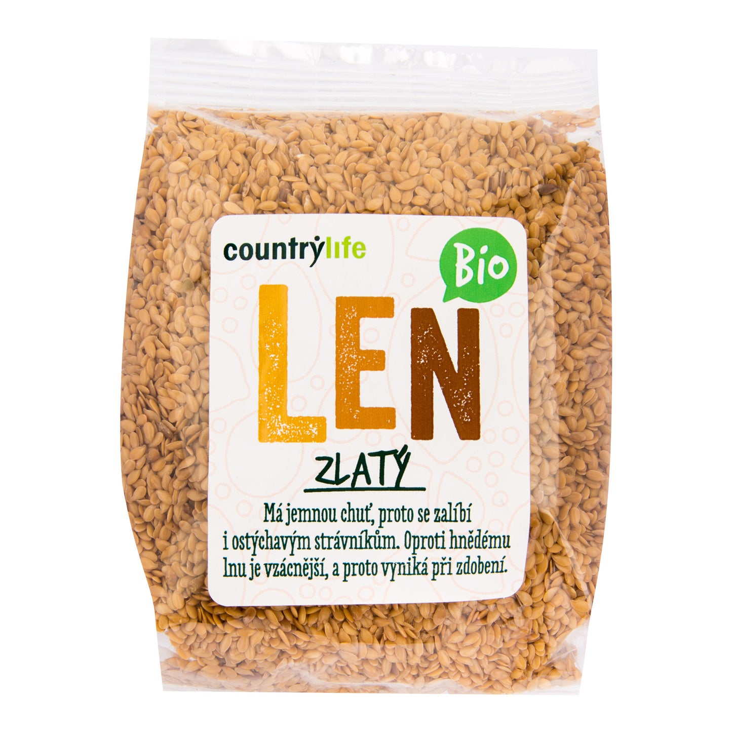 130014 Len zlatý 300 g BIO   COUNTRY LIFE-1