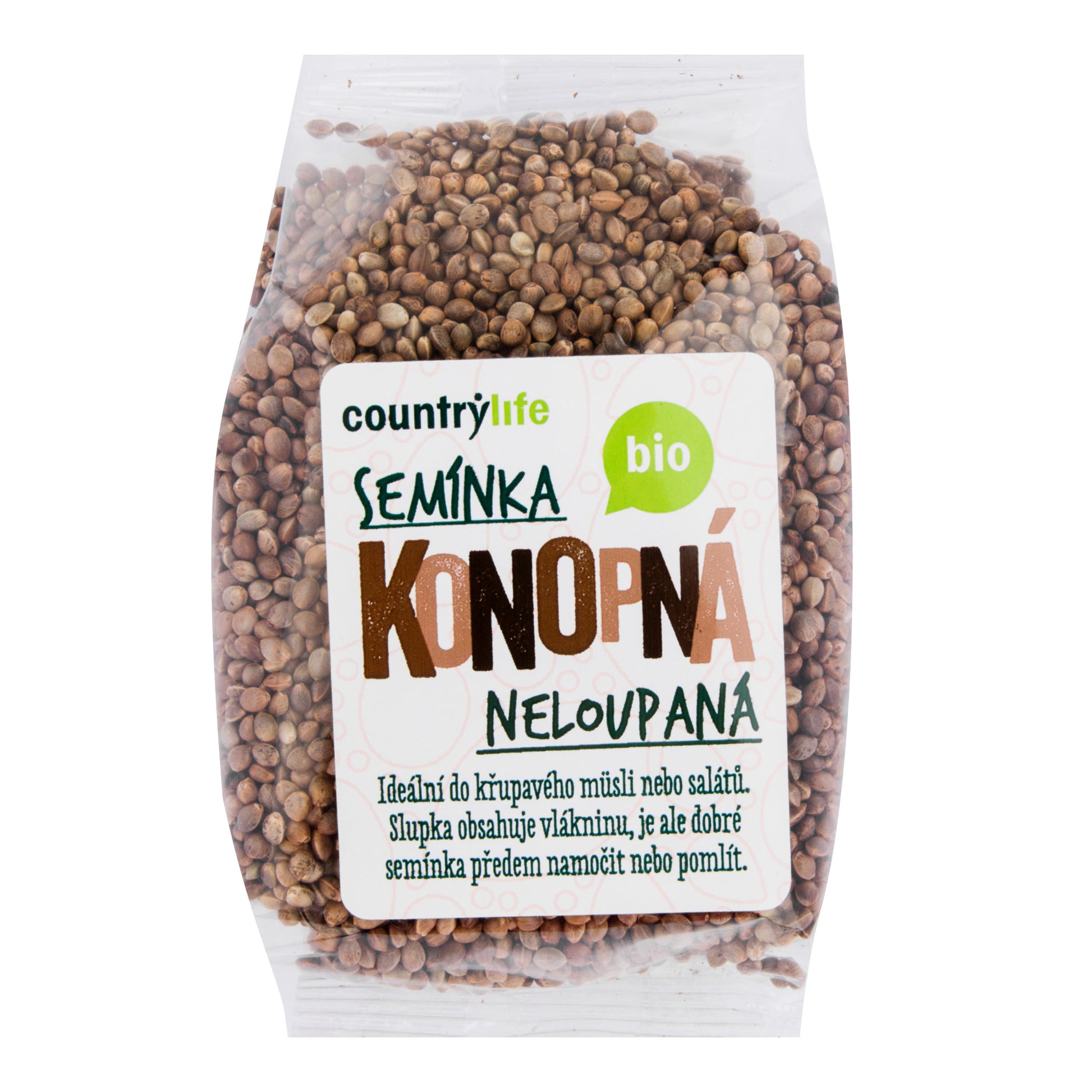 130036 Konopná semínka neloupaná 250 g BIO  COUNTRY LIFE-1
