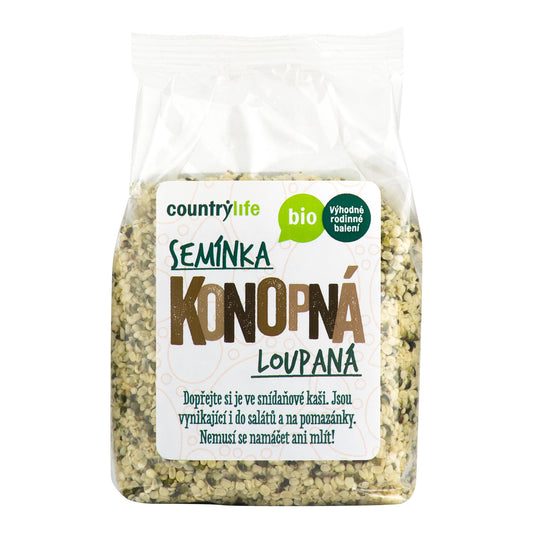 130064 Konopná semínka loupaná 250 g BIO   COUNTRY LIFE-1