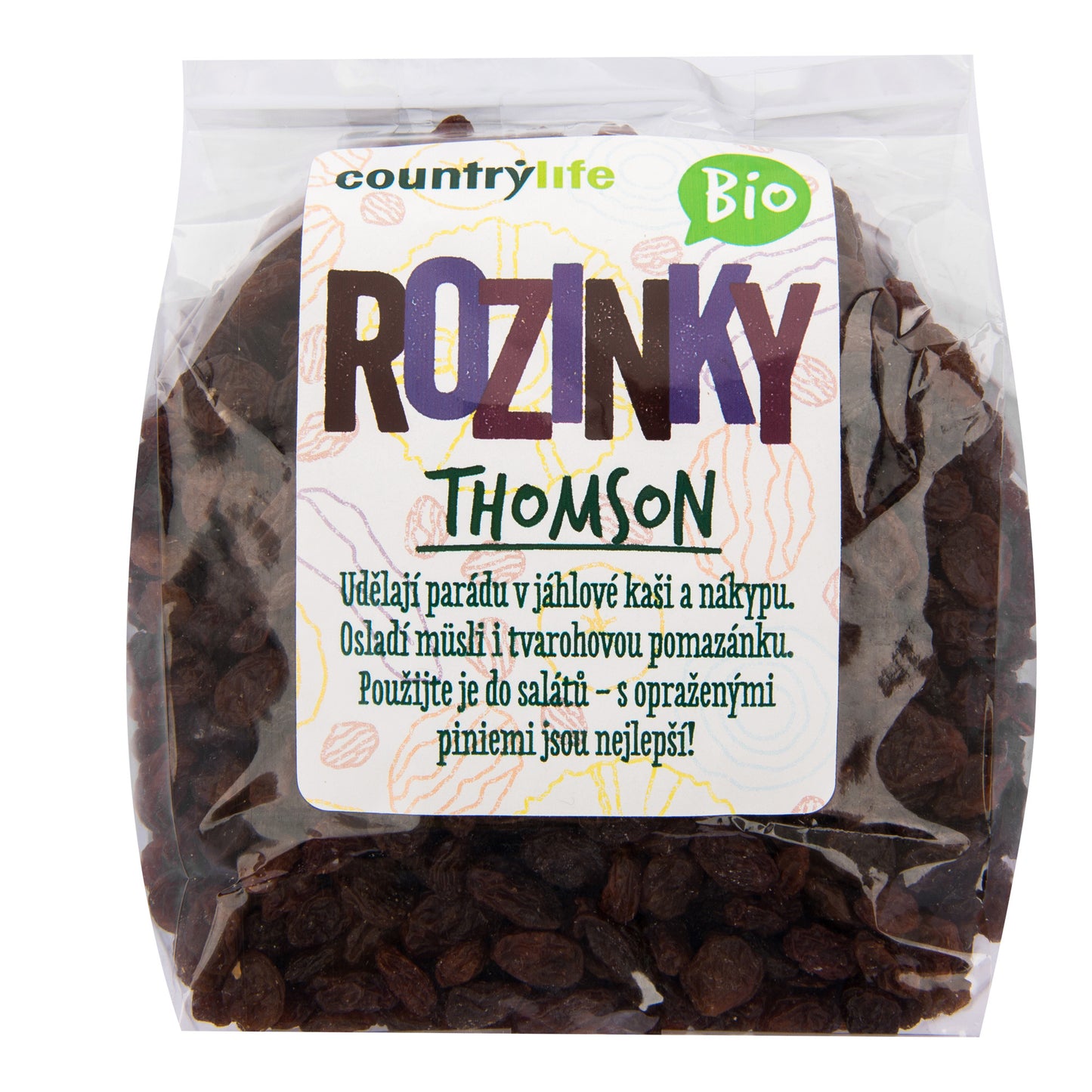 150057 Rozinky Thomson 500 g BIO   COUNTRY LIFE-1