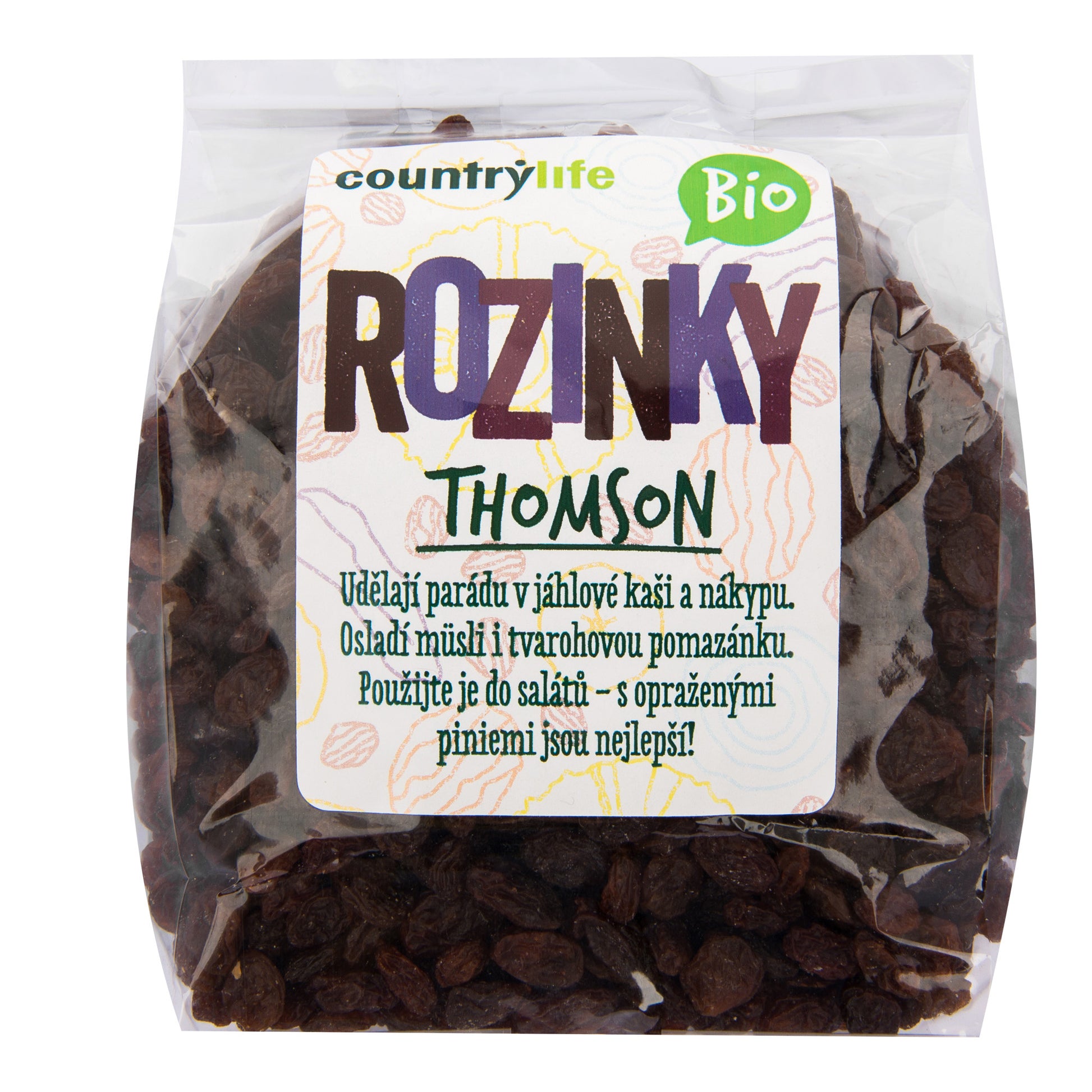 150057 Rozinky Thomson 500 g BIO   COUNTRY LIFE-1