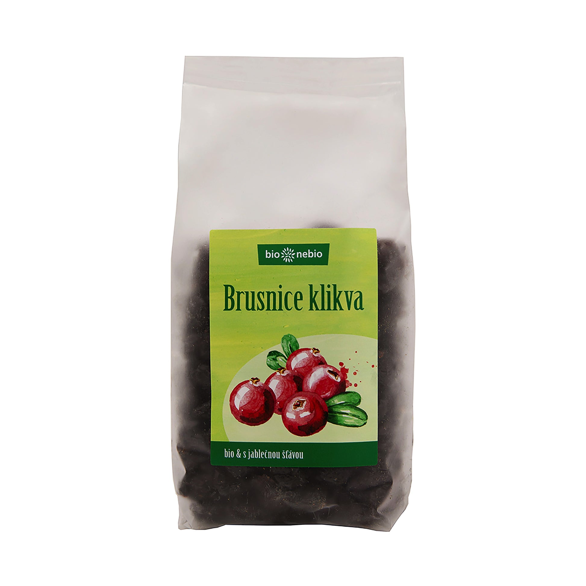 150135 Klikva brusnice s jablečnou šťávou 400 g BIO   BIO NEBIO-1