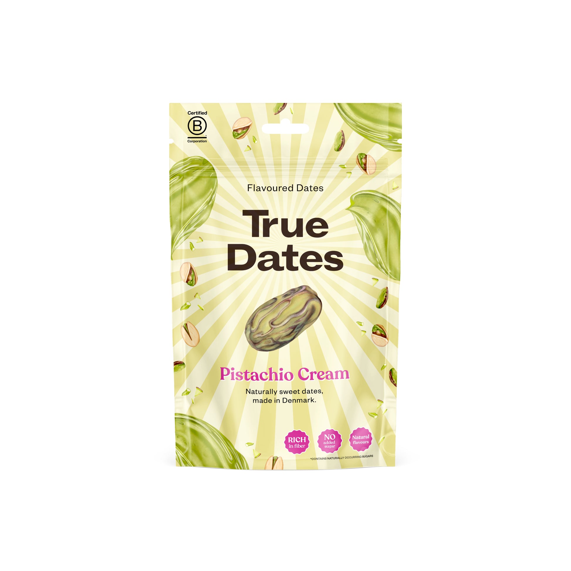 150156 Datle s příchutí pistácie 100 g   TRUE DATES-1