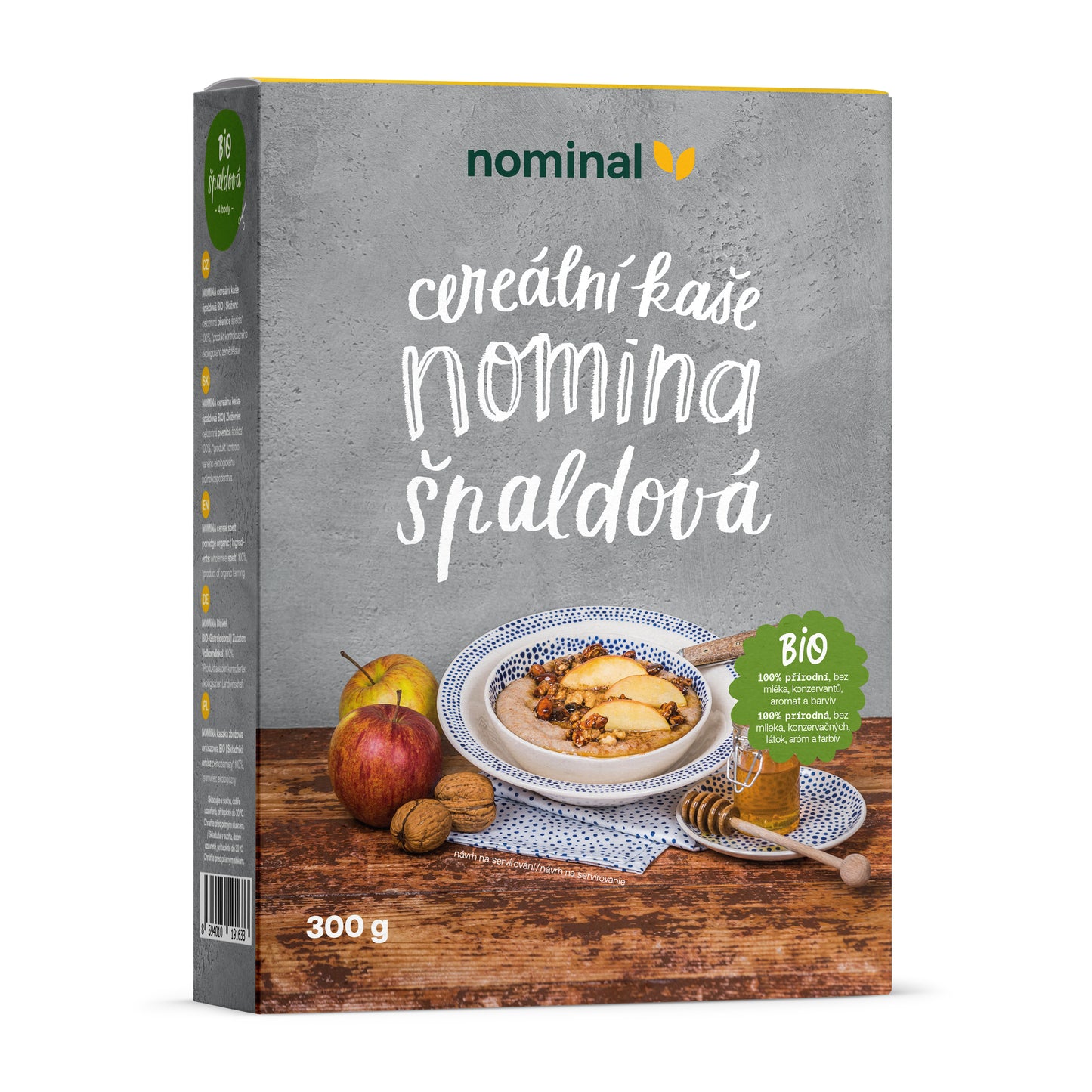 230113 Kaše špaldová Nomina 300 g BIO   NOMINAL-1