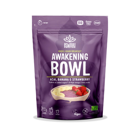 230158 Směs snídaňová açaí, banán, jahoda 360 g BIO   ISWARI-1