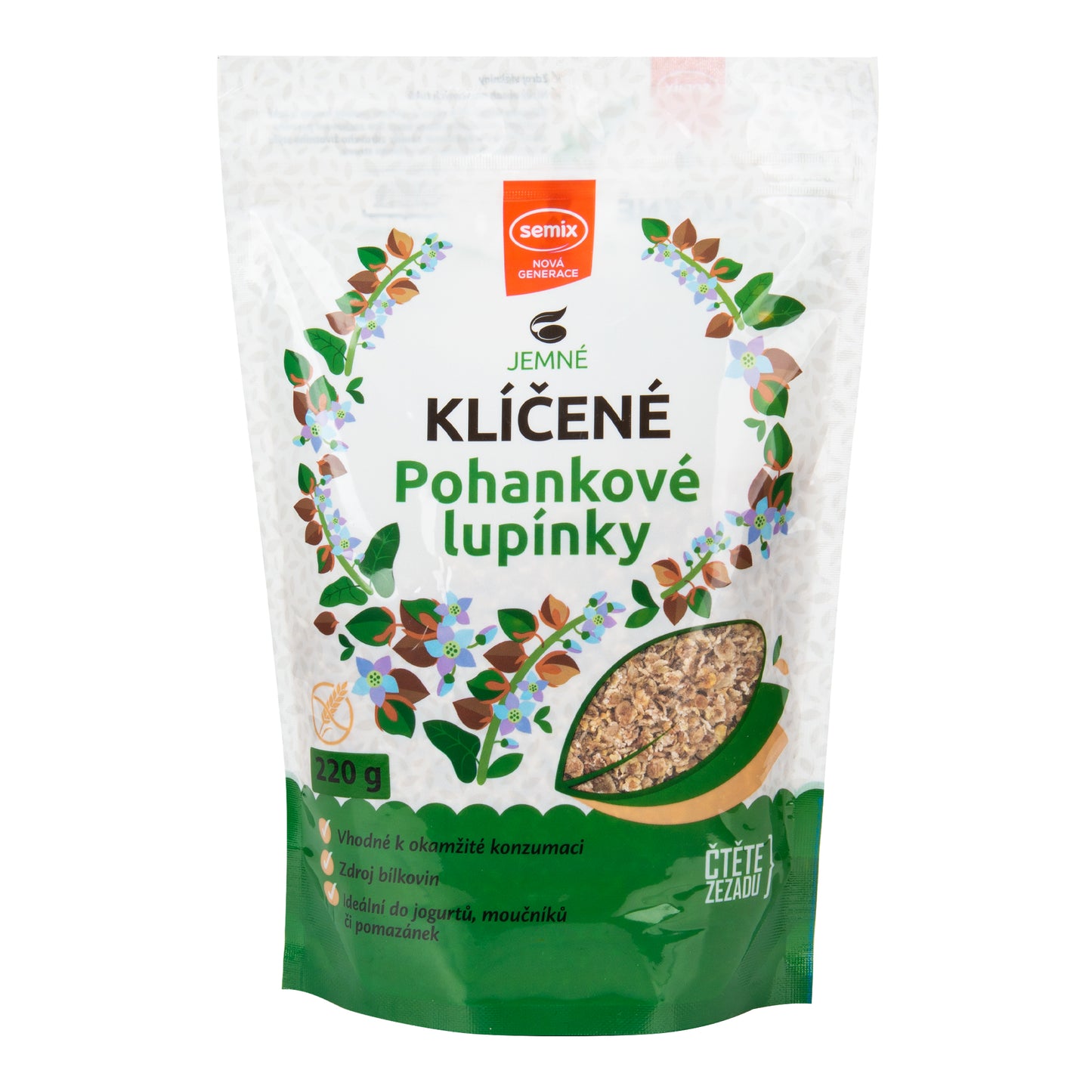 232061 Lupínky pohankové klíčené 220 g   SEMIX-1