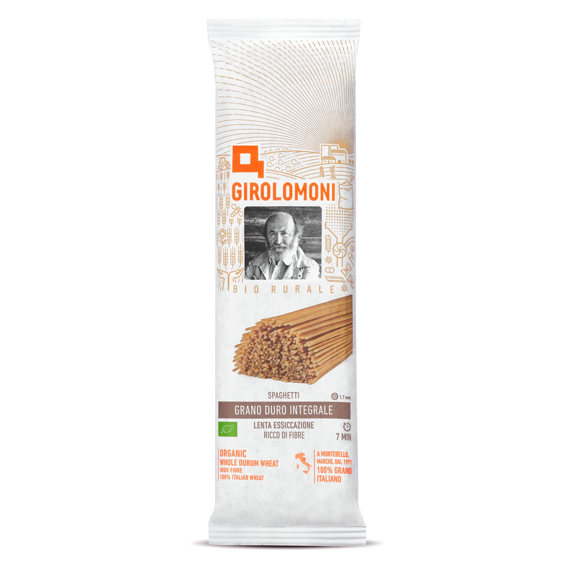260111 Těstoviny špagety celozrnné semolinové 500 g BIO    GIROLOMONI-1
