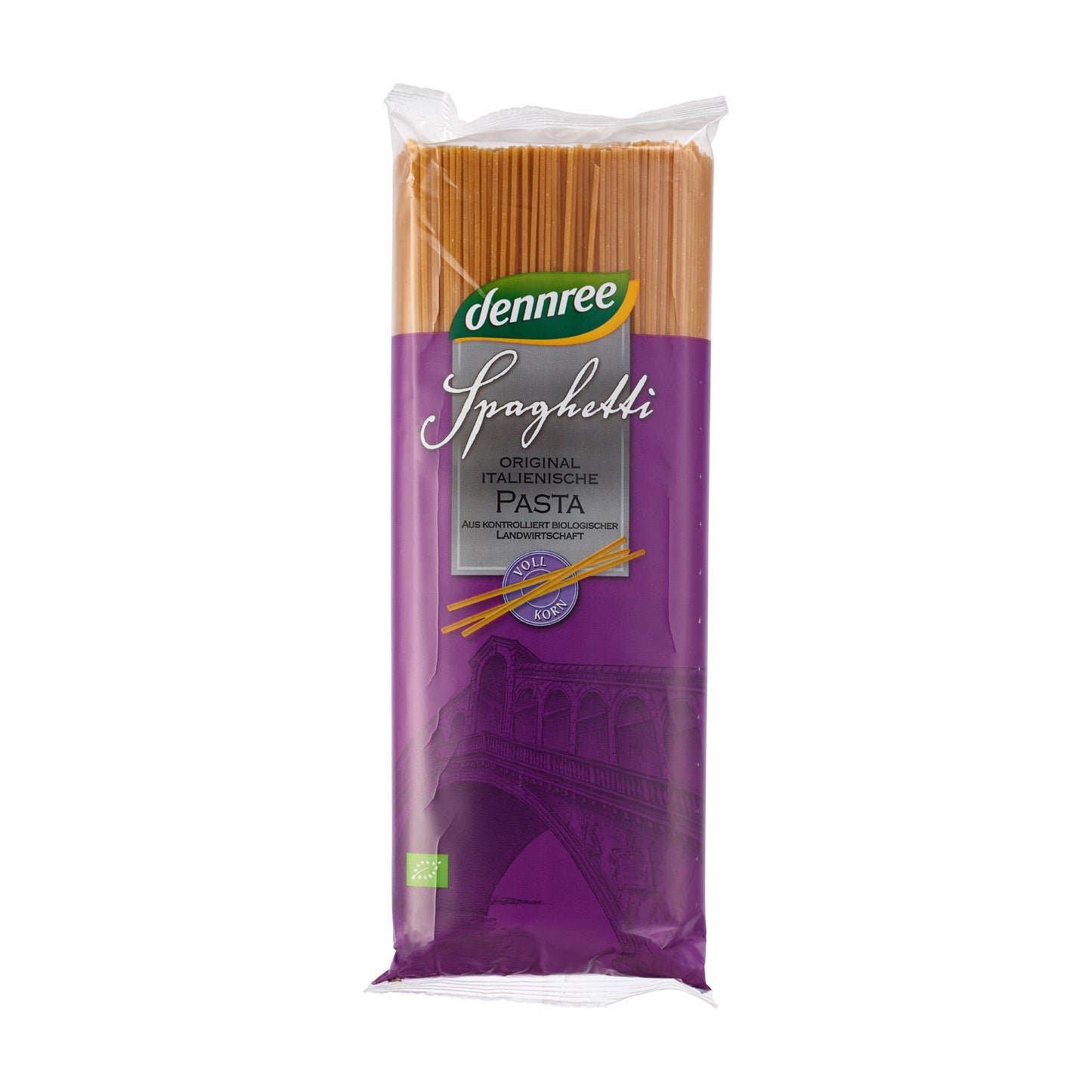 260168 Těstoviny špagety celozrnné 1000 g BIO   DENNREE-1