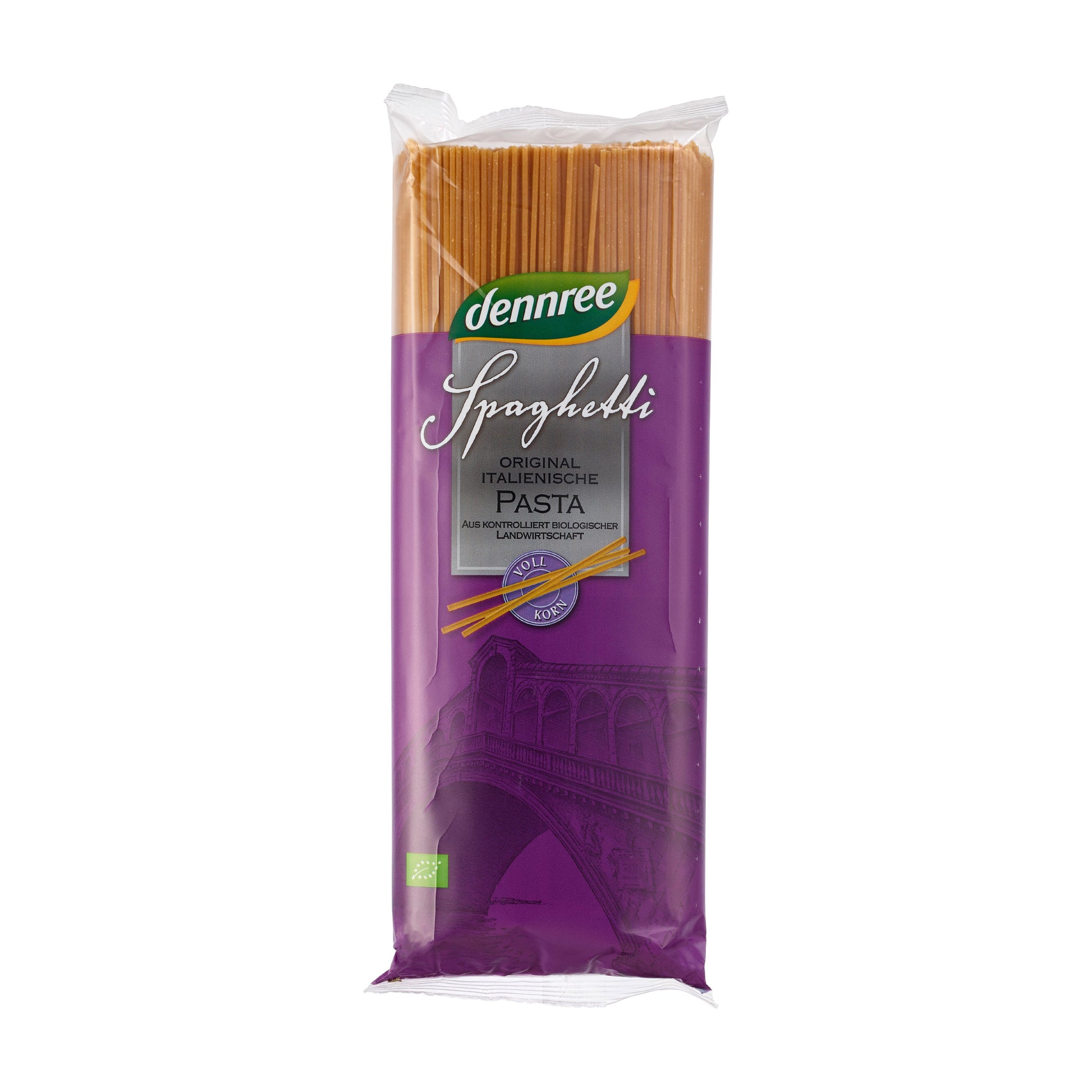 260168 Těstoviny špagety celozrnné 1000 g BIO   DENNREE-1