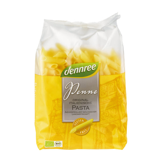 260173 Těstoviny penne kukuřično-rýžové 500 g BIO   DENNREE-1