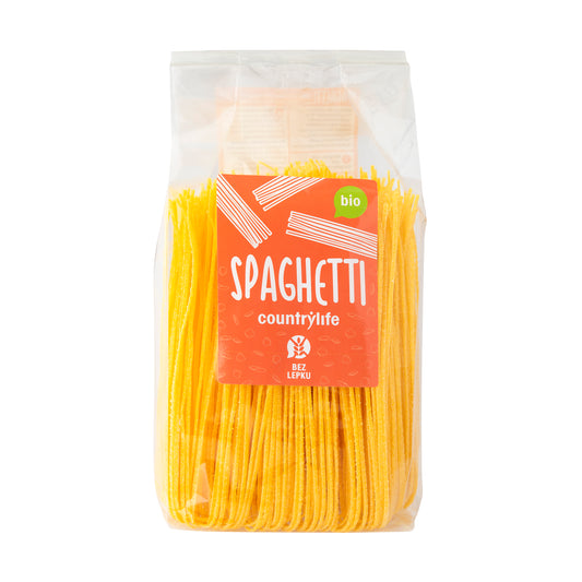 260188 Těstoviny spaghetti kukuřično-rýžové 300 g BIO   COUNTRY LIFE-1