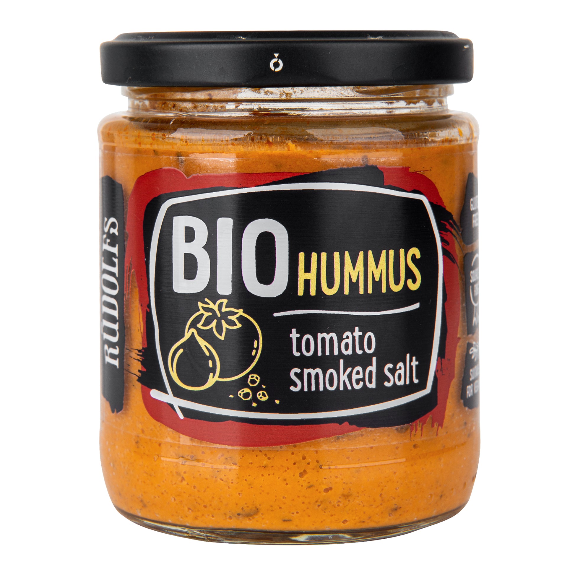 310028 Hummus- pomazánka cizrnová s rajčaty a uzenou solí 230 g BIO RUDOLFS-1