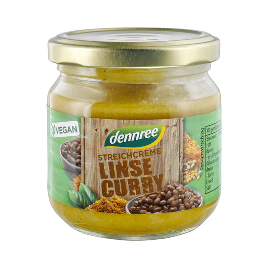 310036 Pomazánka čočka a kari 180 g BIO   DENNREE-1
