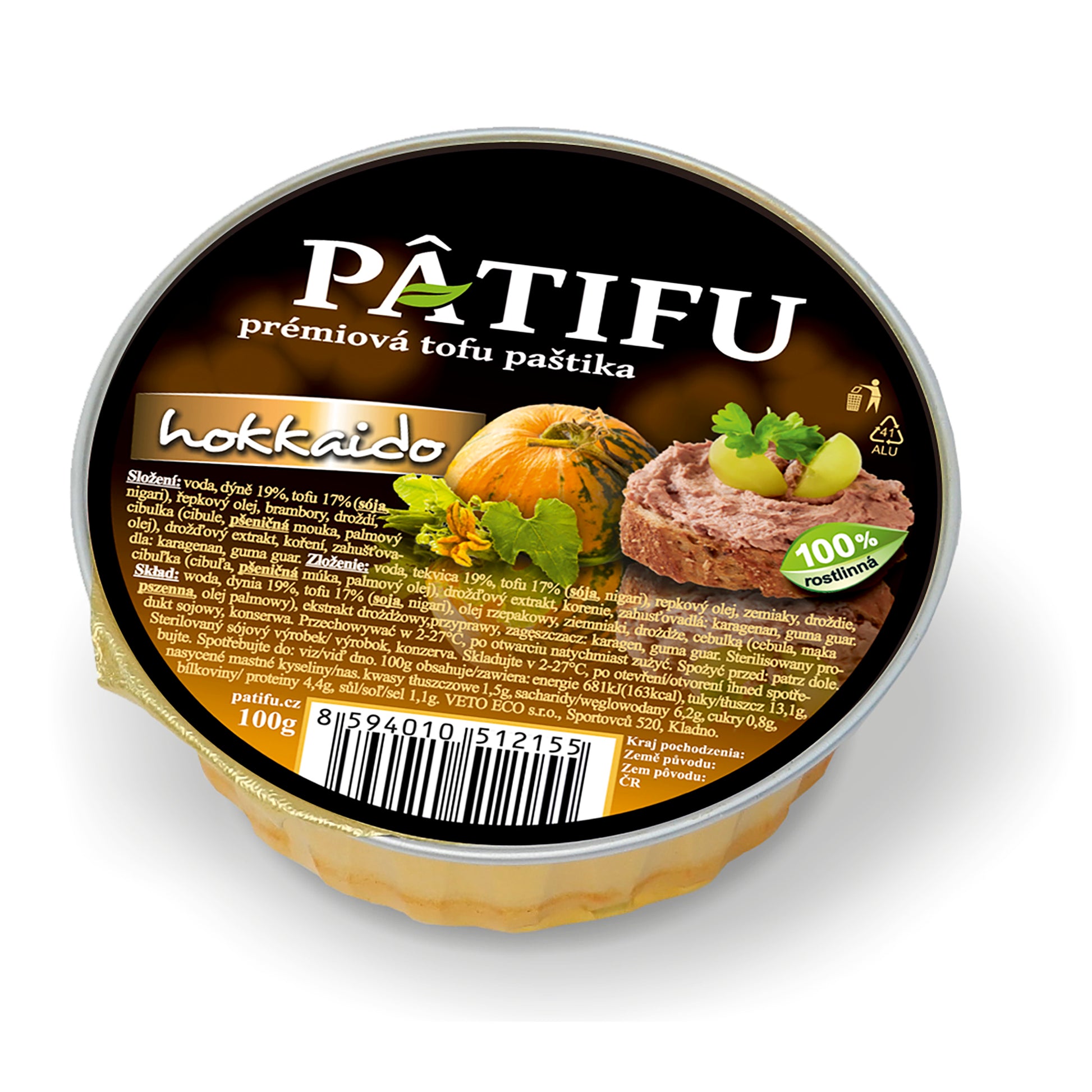 312037 Paštika PATIFU hokaido 100 g   VETO ECO-1