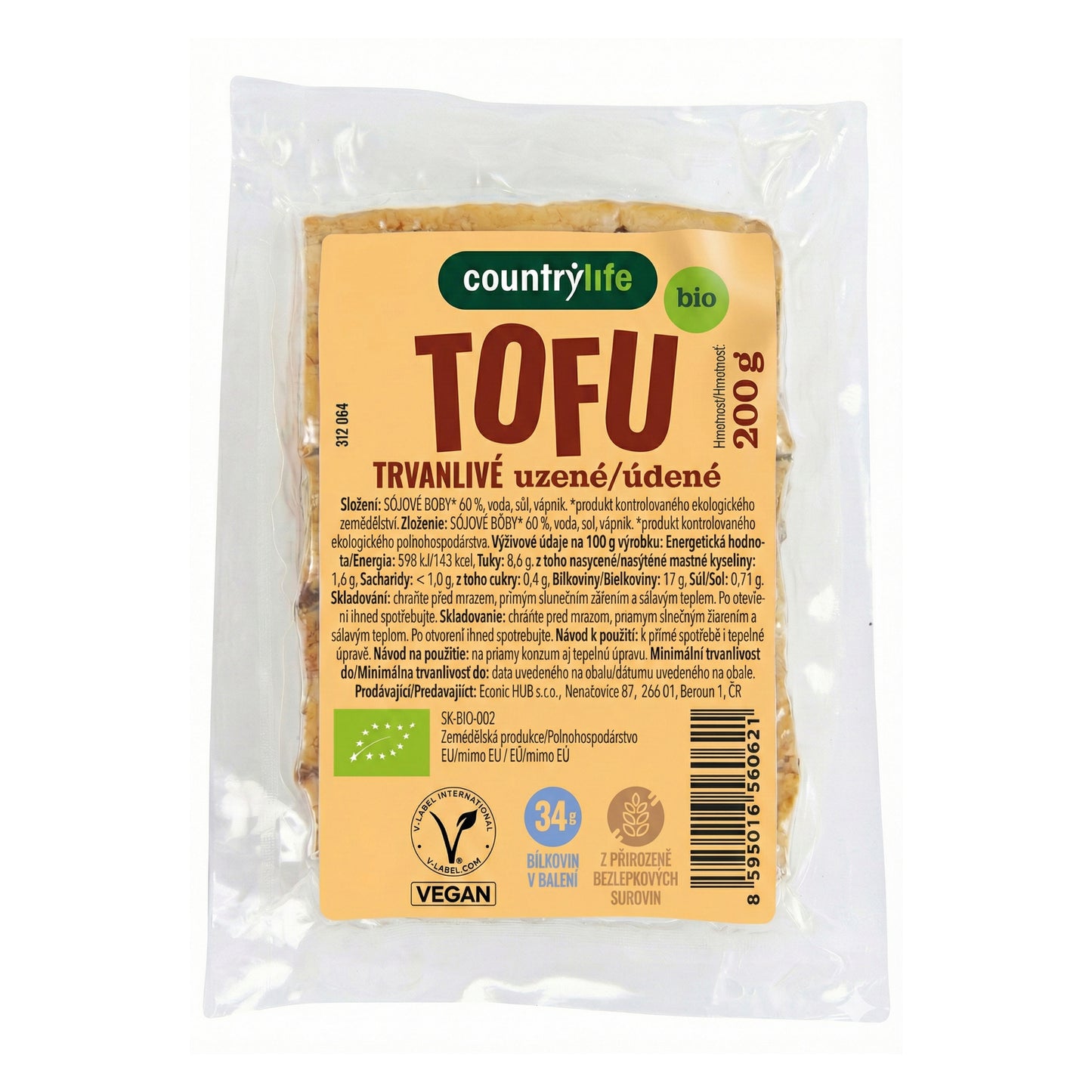 312064 Tofu trvanlivé uzené 200 g BIO   COUNTRY LIFE-1