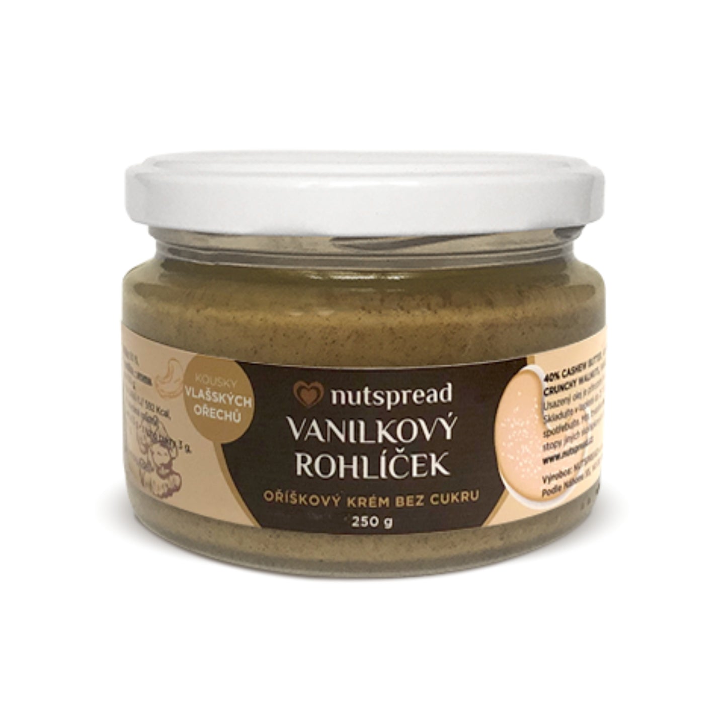 323013 Krém Vanilkový rohlíček 250 g   NUTSPREAD-1