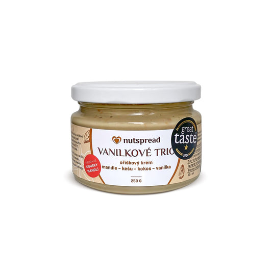 323015 Krém Vanilkové Trio 250 g   NUTSPREAD-1