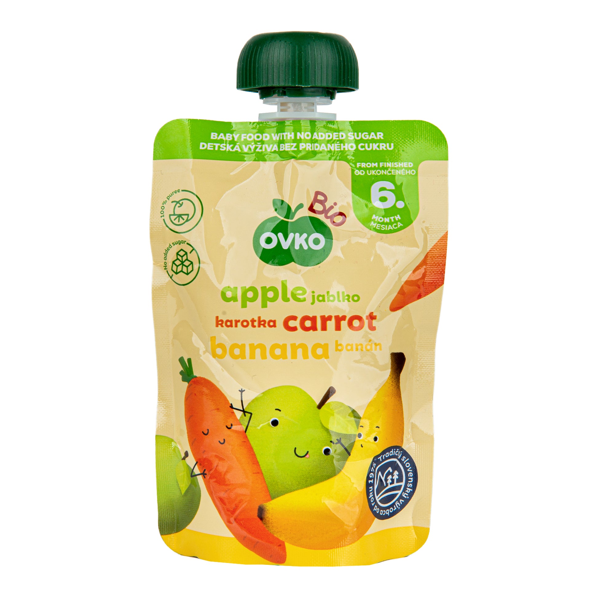 330076 Příkrm jablko, mrkev, banán 90 g BIO   OVKO-1