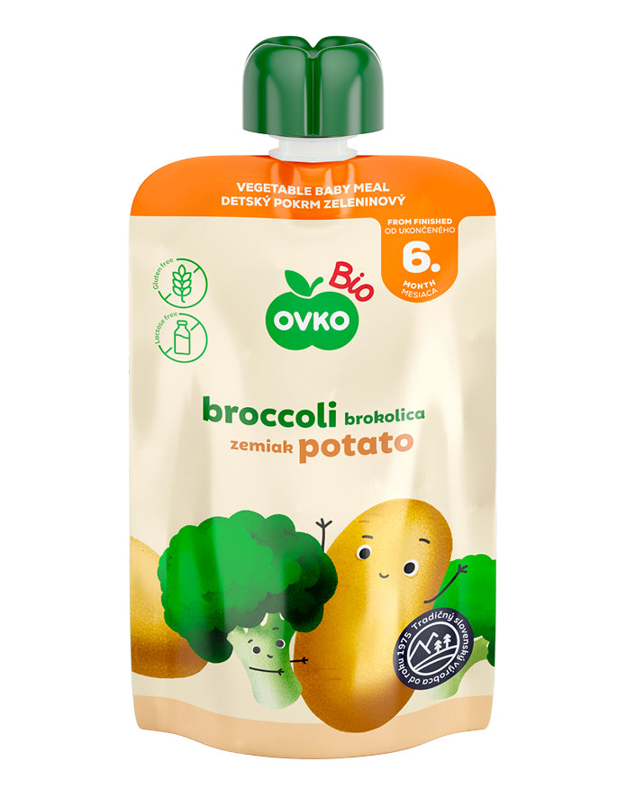 330079 Příkrm brokolice, brambory 90 g BIO   OVKO-2