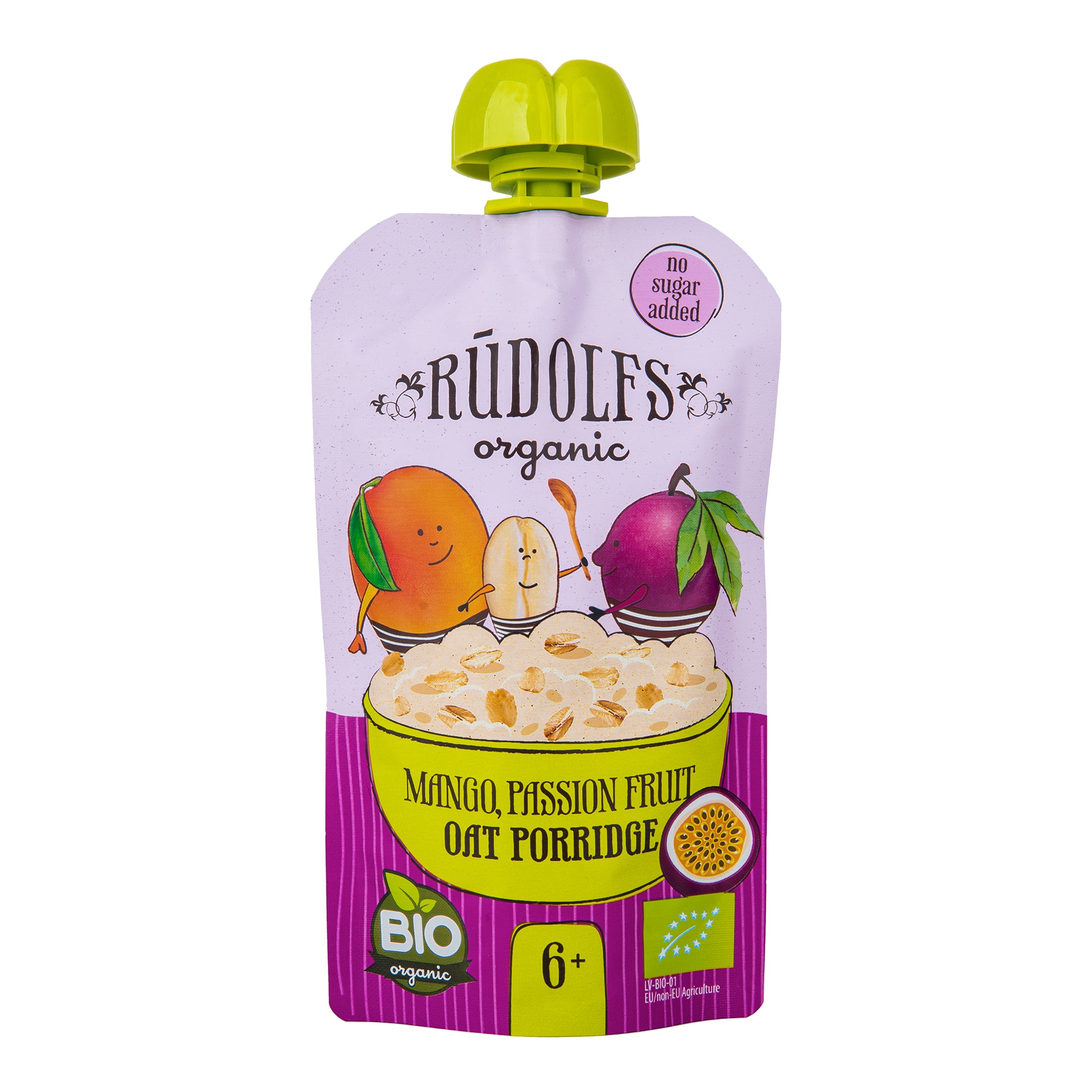 330099 Kapsička ovocná s ovesnou kaší mango, mučenka 110 g BIO   RUDOLFS-1