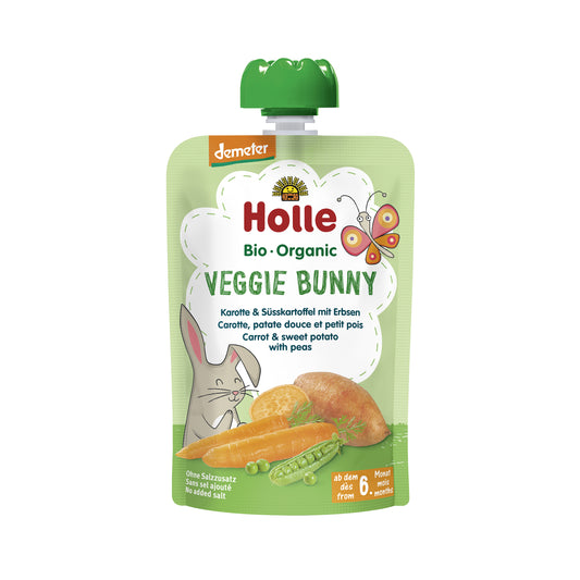 330132 Příkrm mrkev, batáty, hrášek - kapsička 100 g BIO   HOLLE