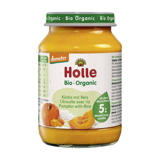 330134 Příkrm dýně s rýží 190 g BIO   HOLLE